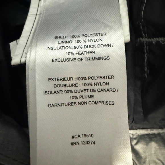 LOLE Emeline Puffer Quilted Jacket Gray Duck Down Size M - Picture 9 of 10